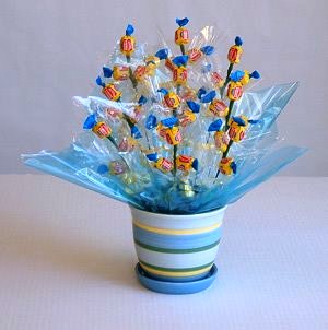 Как сделать сладкий букет.