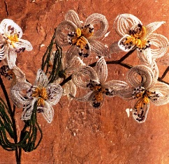 плетение орхидеи из бисера