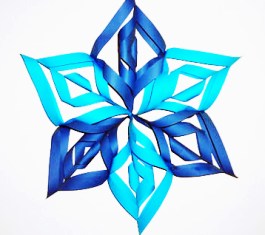 снежинка сделанная из бумаги