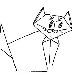 котенок оригами